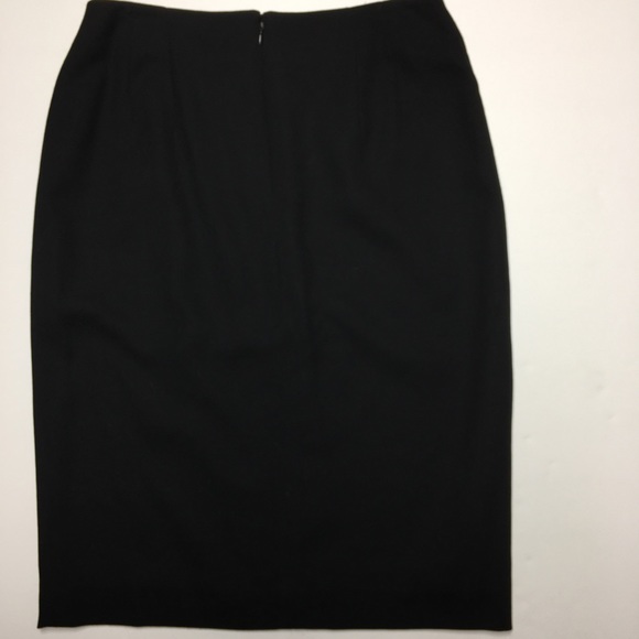 Ellen Tracy Women's Black Pencil Skirt Size 14 - Picture 6 of 7